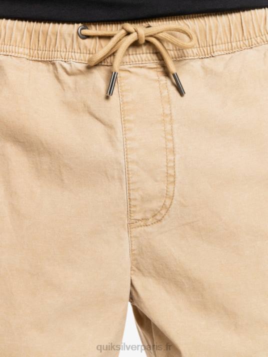 Hommes Quiksilver taxer 17 short taille élastique D6PT1376 plage