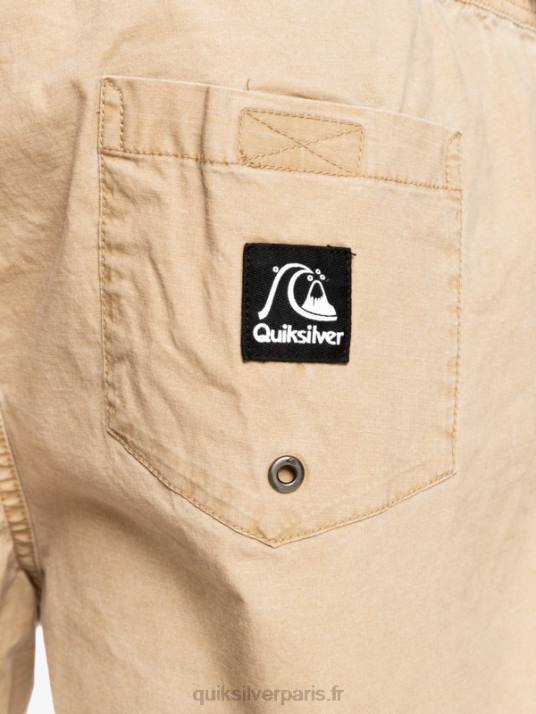 Hommes Quiksilver taxer 17 short taille élastique D6PT1376 plage