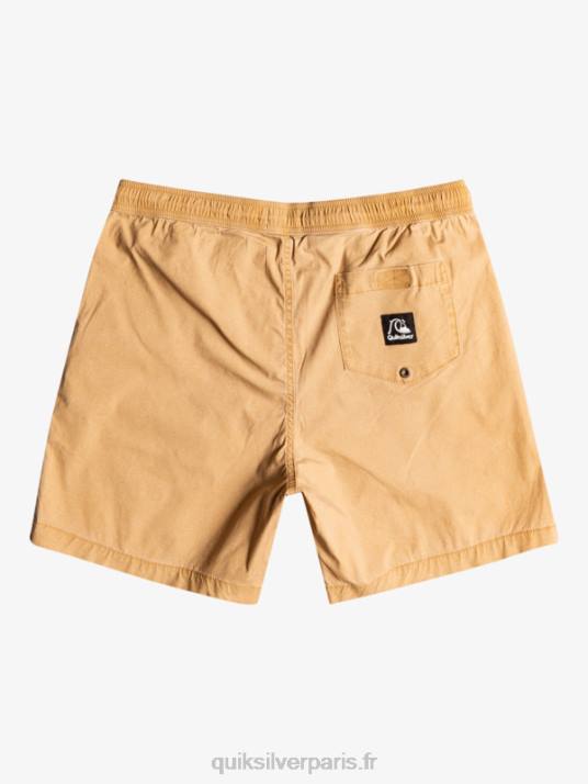 Hommes Quiksilver taxer 17 short taille élastique D6PT1377 tanin