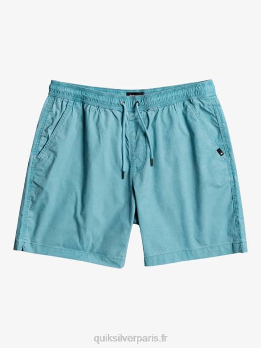 Hommes Quiksilver taxer 17 short taille élastique D6PT1378 bleu delphinium