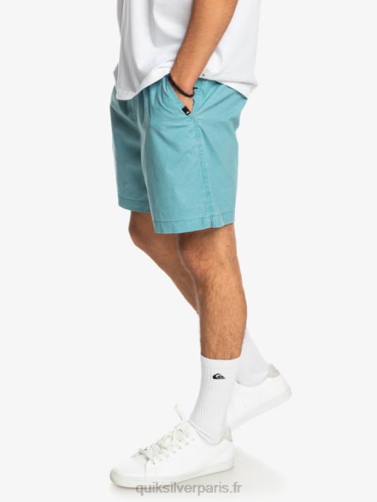 Hommes Quiksilver taxer 17 short taille élastique D6PT1378 bleu delphinium
