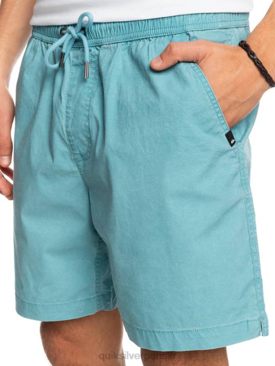 Hommes Quiksilver taxer 17 short taille élastique D6PT1378 bleu delphinium