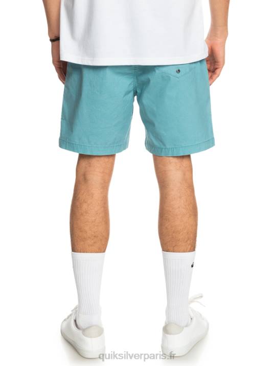 Hommes Quiksilver taxer 17 short taille élastique D6PT1378 bleu delphinium