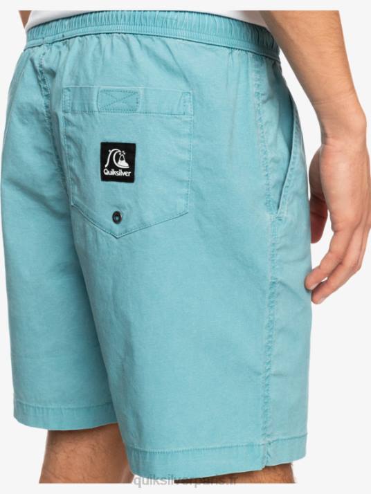 Hommes Quiksilver taxer 17 short taille élastique D6PT1378 bleu delphinium