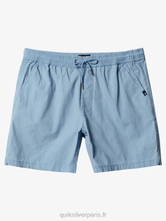 Hommes Quiksilver taxer 17 short taille élastique D6PT1379 jean délavé