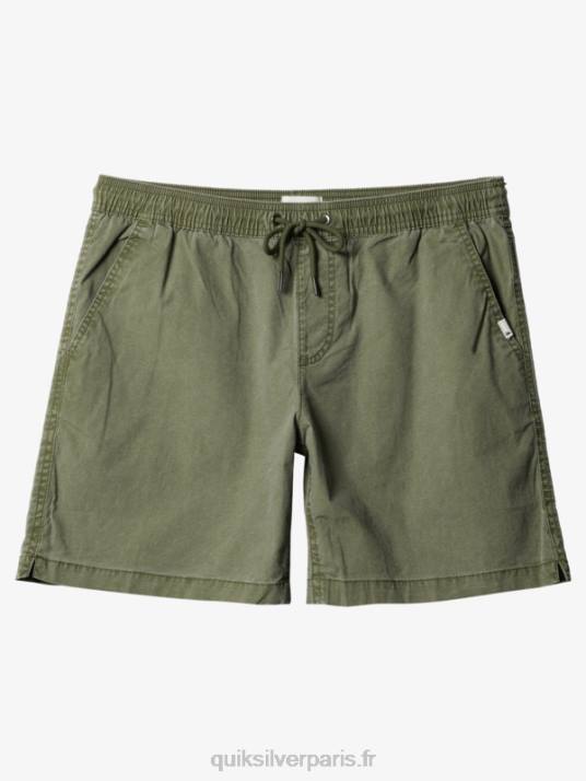 Hommes Quiksilver taxer 17 short taille élastique D6PT1380 trèfle à quatre feuilles