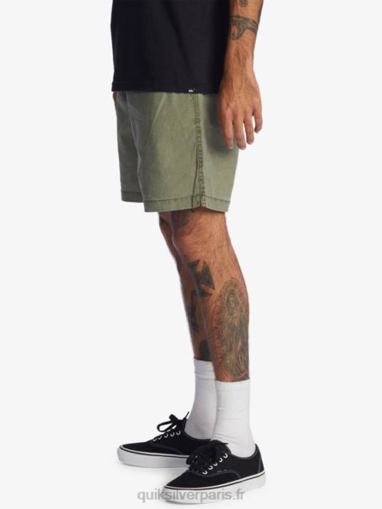 Hommes Quiksilver taxer 17 short taille élastique D6PT1380 trèfle à quatre feuilles