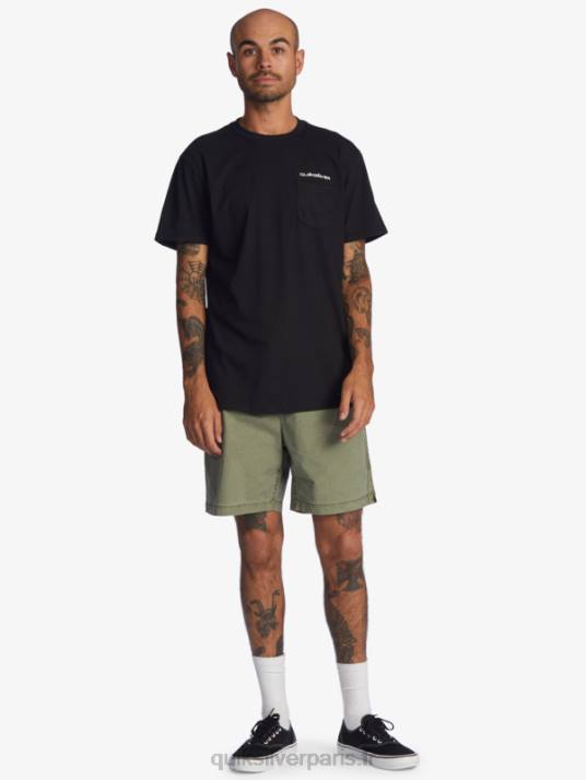 Hommes Quiksilver taxer 17 short taille élastique D6PT1380 trèfle à quatre feuilles