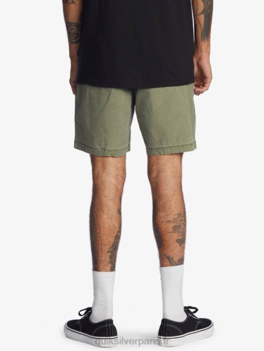 Hommes Quiksilver taxer 17 short taille élastique D6PT1380 trèfle à quatre feuilles