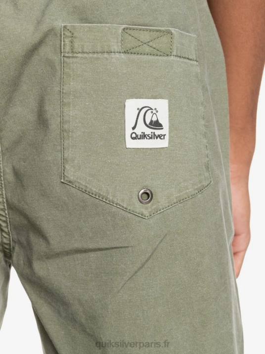 Hommes Quiksilver taxer 17 short taille élastique D6PT1380 trèfle à quatre feuilles