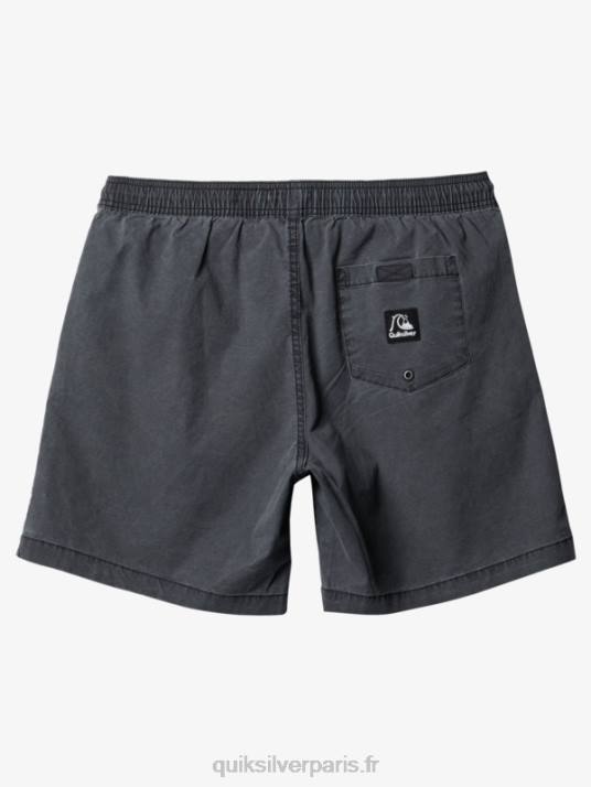 Hommes Quiksilver taxer 17 short taille élastique D6PT1381 noir