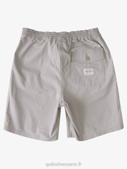 Hommes Quiksilver waterman après le short de surf D6PT1576 gris silex