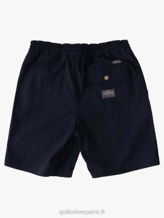 Hommes Quiksilver waterman après le short de surf D6PT1577 noir