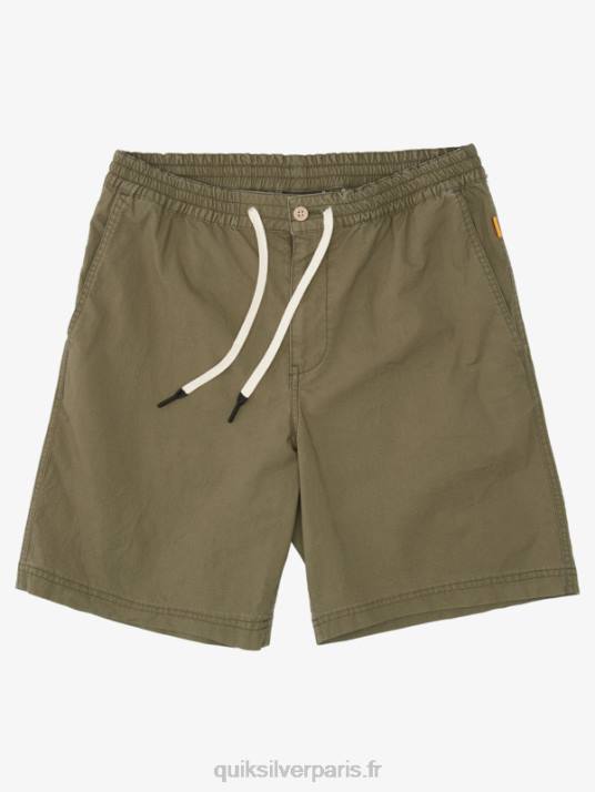 Hommes Quiksilver waterman après le short de surf D6PT1579 olive poussiéreuse