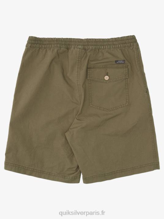 Hommes Quiksilver waterman après le short de surf D6PT1579 olive poussiéreuse