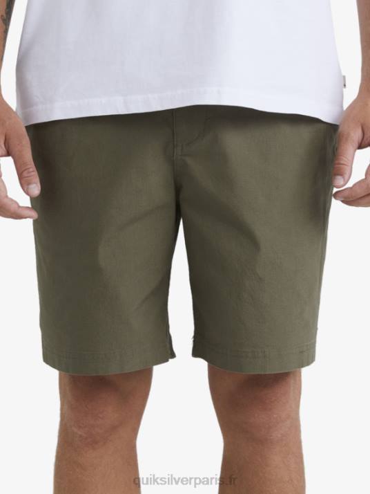 Hommes Quiksilver waterman après le short de surf D6PT1579 olive poussiéreuse