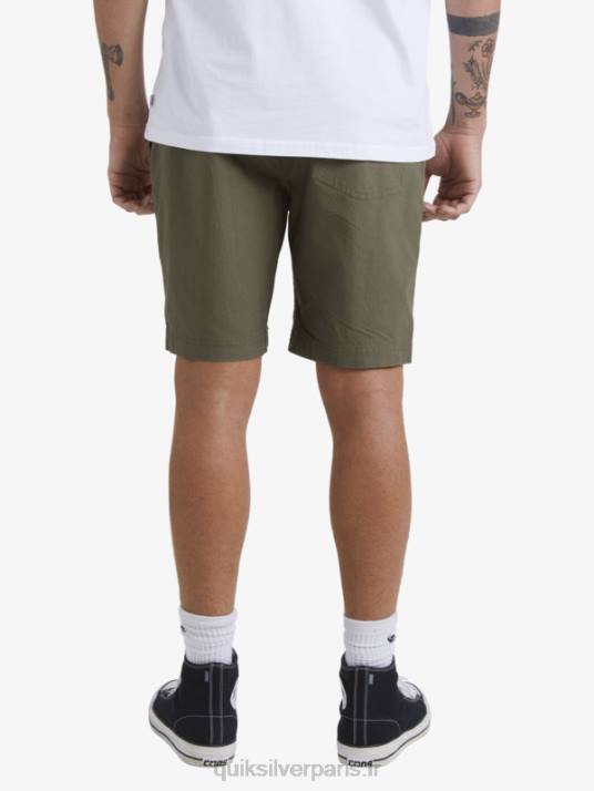 Hommes Quiksilver waterman après le short de surf D6PT1579 olive poussiéreuse
