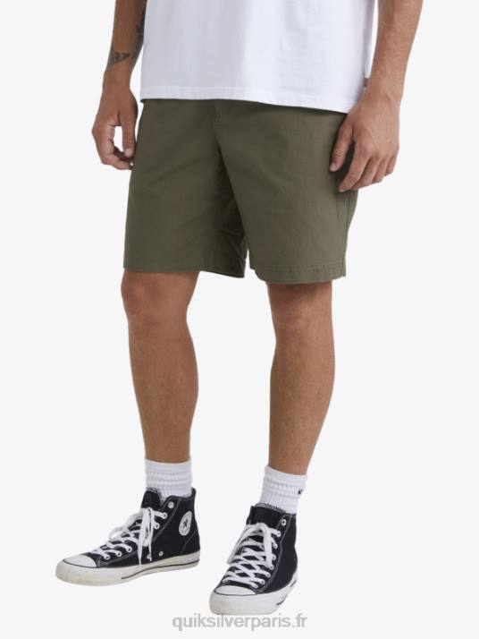 Hommes Quiksilver waterman après le short de surf D6PT1579 olive poussiéreuse