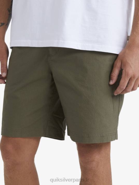 Hommes Quiksilver waterman après le short de surf D6PT1579 olive poussiéreuse