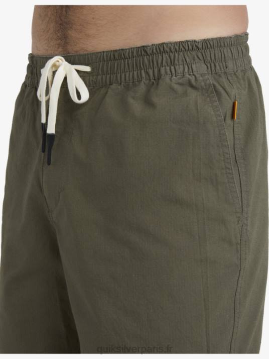 Hommes Quiksilver waterman après le short de surf D6PT1579 olive poussiéreuse