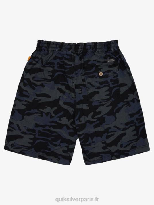Hommes Quiksilver waterman après le short de surf D6PT1581 camouflage noir