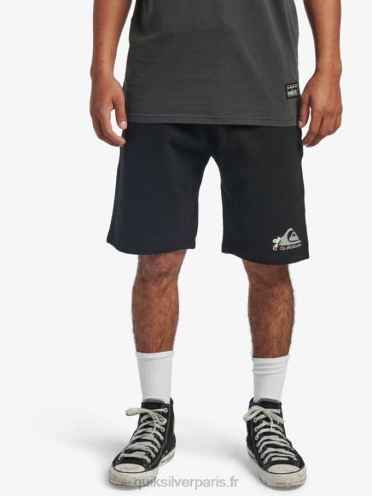 Hommes Quiksilver x Peanuts short des légendes locales D6PT1883 noir