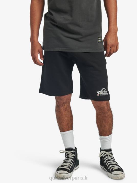 Hommes Quiksilver x Peanuts short des légendes locales D6PT1883 noir