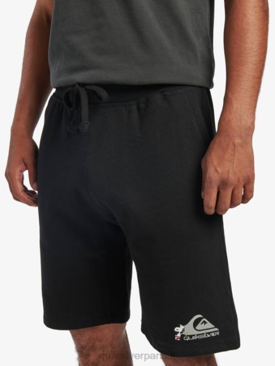 Hommes Quiksilver x Peanuts short des légendes locales D6PT1883 noir