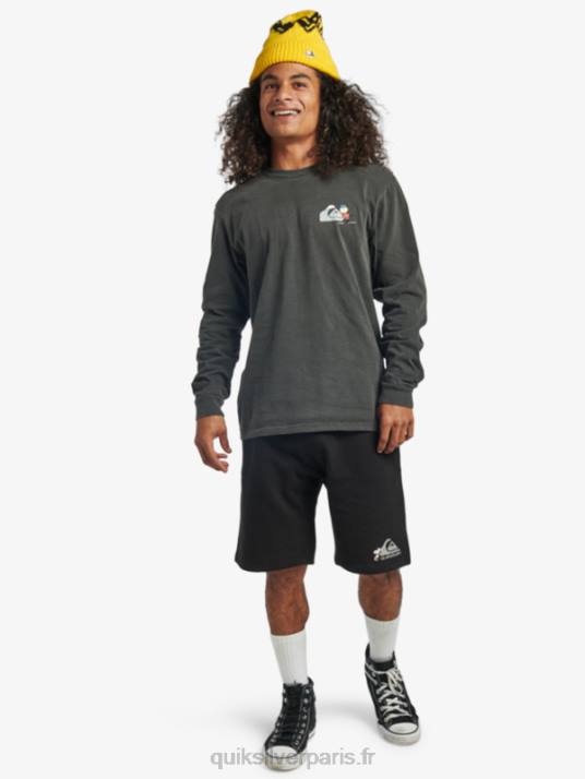 Hommes Quiksilver x Peanuts short des légendes locales D6PT1883 noir