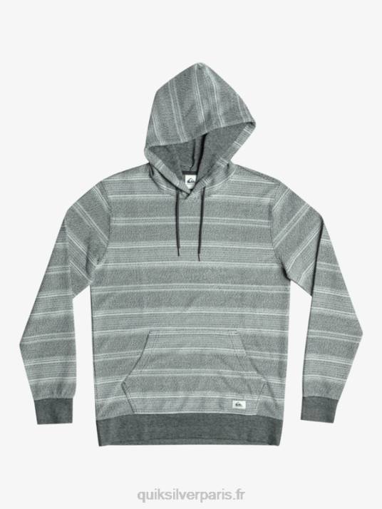 Hommes Quiksilver grand sweat à capuche otway D6PT580 rayure otway noire