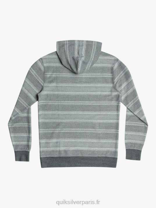 Hommes Quiksilver grand sweat à capuche otway D6PT580 rayure otway noire
