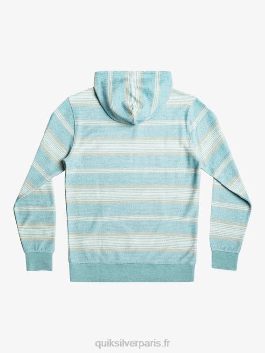 Hommes Quiksilver grand sweat à capuche otway D6PT581 rayure otway bleu bretagne