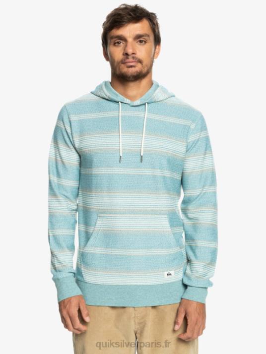 Hommes Quiksilver grand sweat à capuche otway D6PT581 rayure otway bleu bretagne