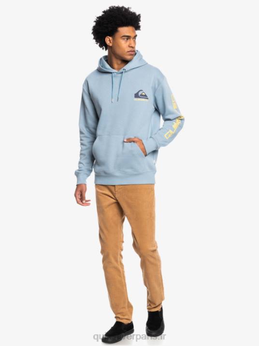 Hommes Quiksilver haut en molleton à capuche avec logo omni D6PT1090 noir