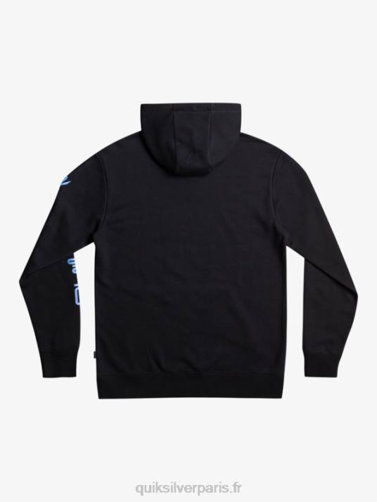 Hommes Quiksilver pull à capuche en polaire avec logo omni D6PT1032 noir