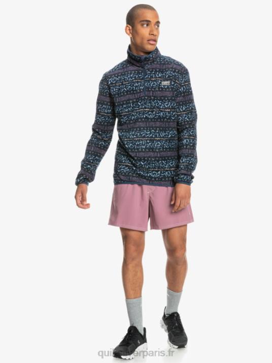 Hommes Quiksilver pull molletonné aker D6PT1878 canal nordique d\'orchidée poussiéreuse