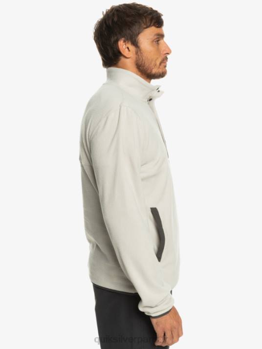 Hommes Quiksilver pull polaire no destination snap D6PT1039 gris violet