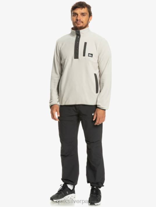 Hommes Quiksilver pull polaire no destination snap D6PT1039 gris violet