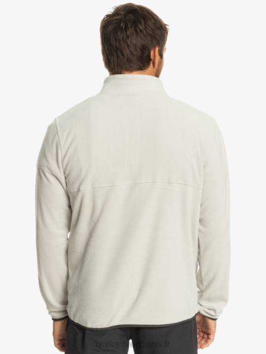 Hommes Quiksilver pull polaire no destination snap D6PT1039 gris violet