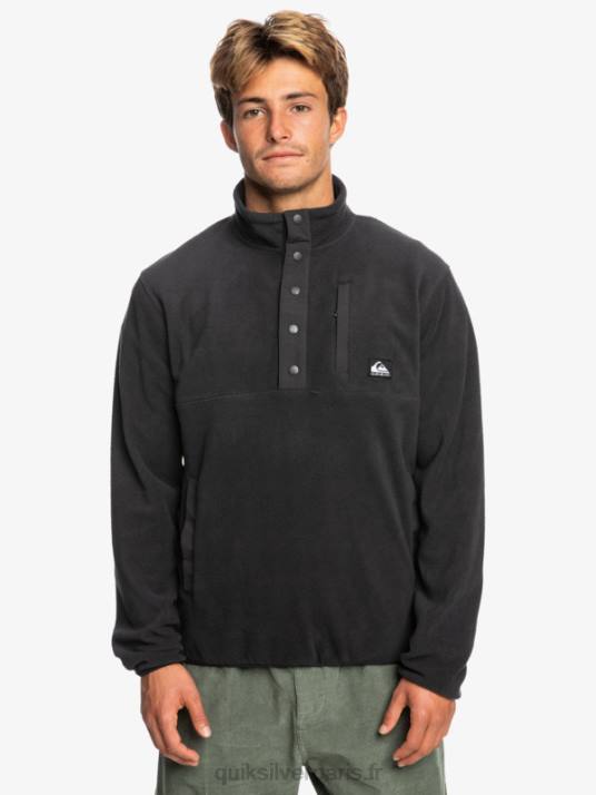 Hommes Quiksilver pull polaire no destination snap D6PT1040 fantôme