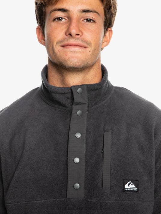 Hommes Quiksilver pull polaire no destination snap D6PT1040 fantôme