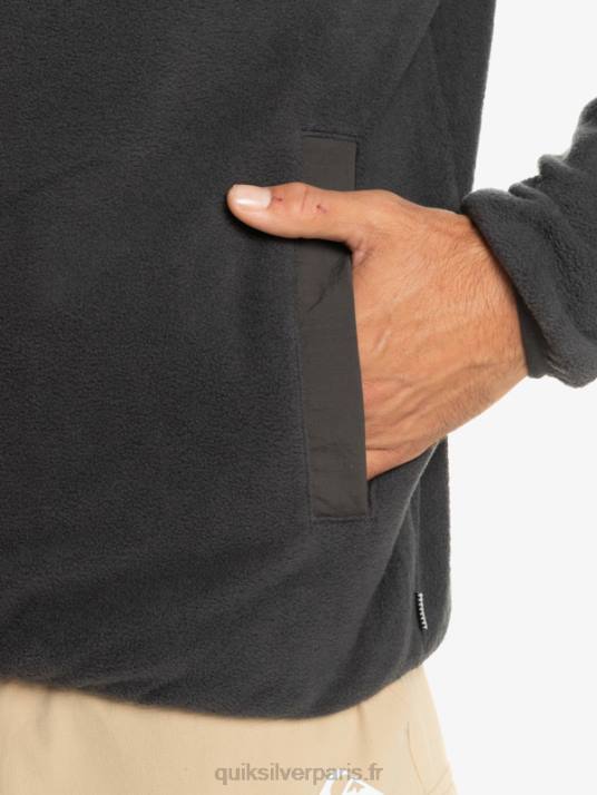 Hommes Quiksilver pull polaire no destination snap D6PT1040 fantôme