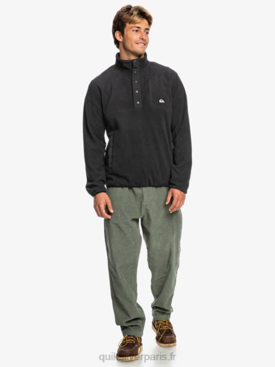 Hommes Quiksilver pull polaire no destination snap D6PT1040 fantôme