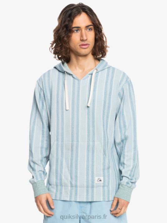 Hommes Quiksilver sweat à capuche baja D6PT1545 bleu provençal baja vert