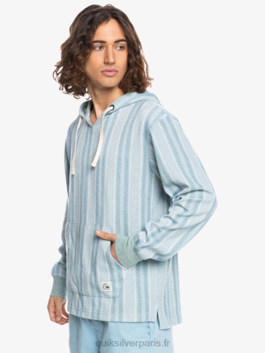 Hommes Quiksilver sweat à capuche baja D6PT1545 bleu provençal baja vert