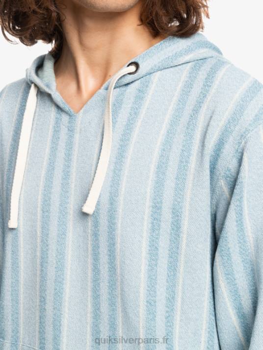 Hommes Quiksilver sweat à capuche baja D6PT1545 bleu provençal baja vert