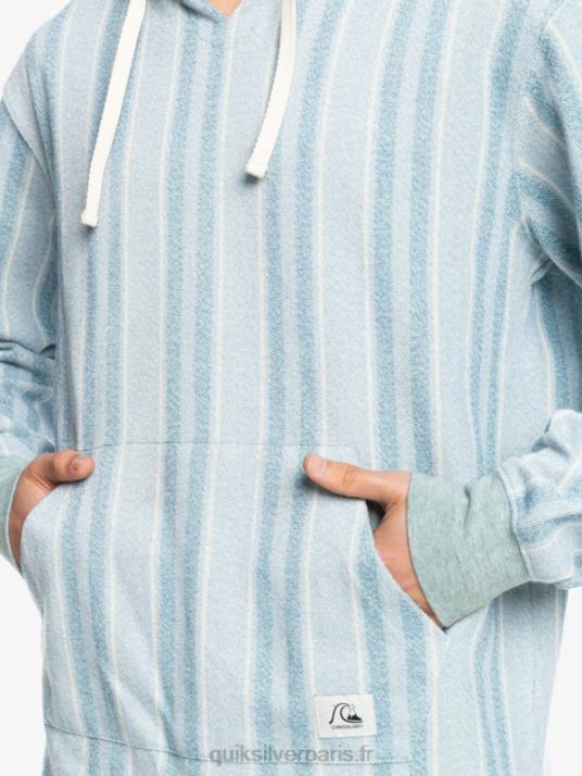 Hommes Quiksilver sweat à capuche baja D6PT1545 bleu provençal baja vert