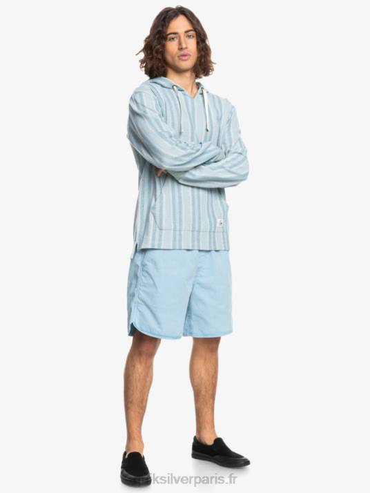 Hommes Quiksilver sweat à capuche baja D6PT1545 bleu provençal baja vert