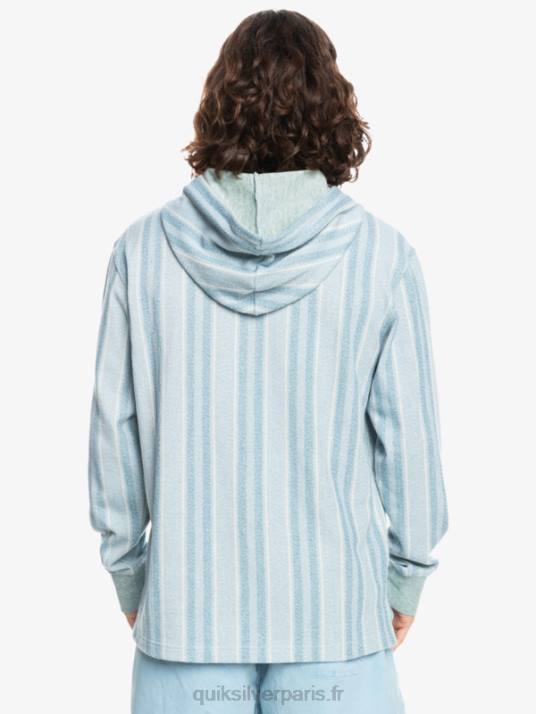 Hommes Quiksilver sweat à capuche baja D6PT1545 bleu provençal baja vert