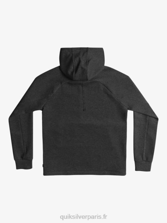 Hommes Quiksilver sweat à capuche demi-zip D6PT1370 bruyère fantôme